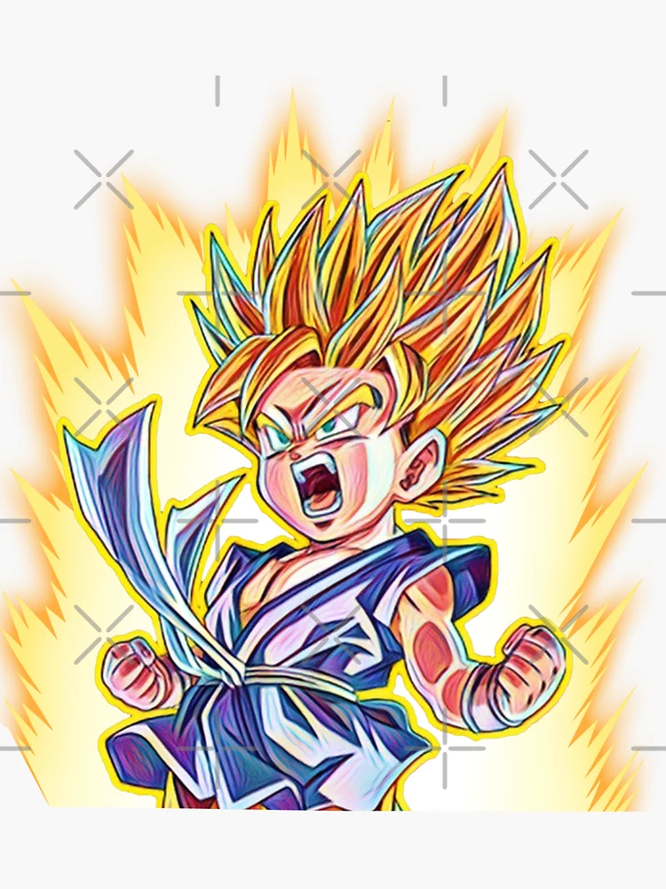 Train Insaiyan Super Saiyan 3 Goku | Sticker