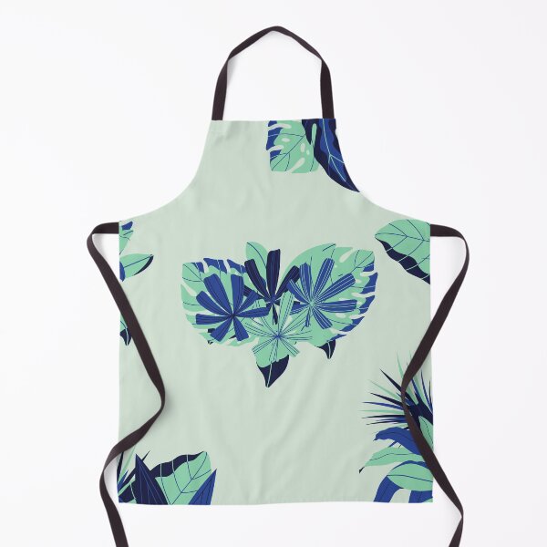Item preview, Tropical Leaves (green / blue) designed and sold by vell arts :).