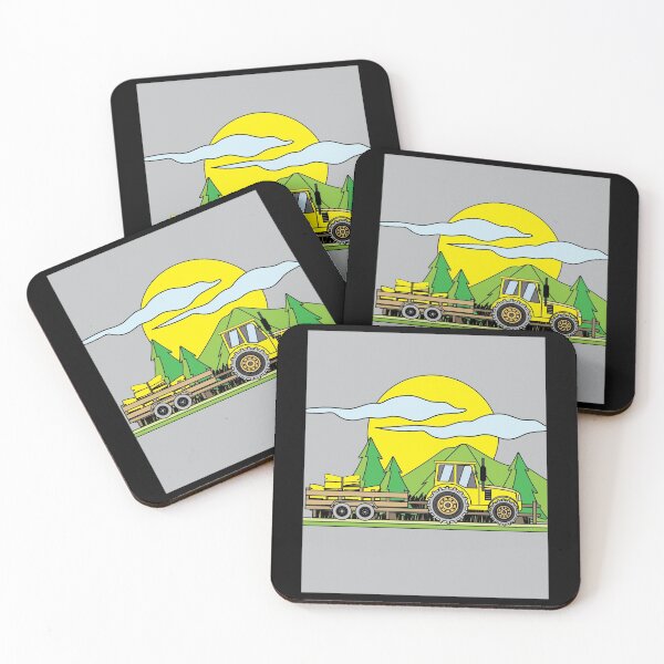 Item preview, Colorful Retro Tractor In Nature designed and sold by flofin.