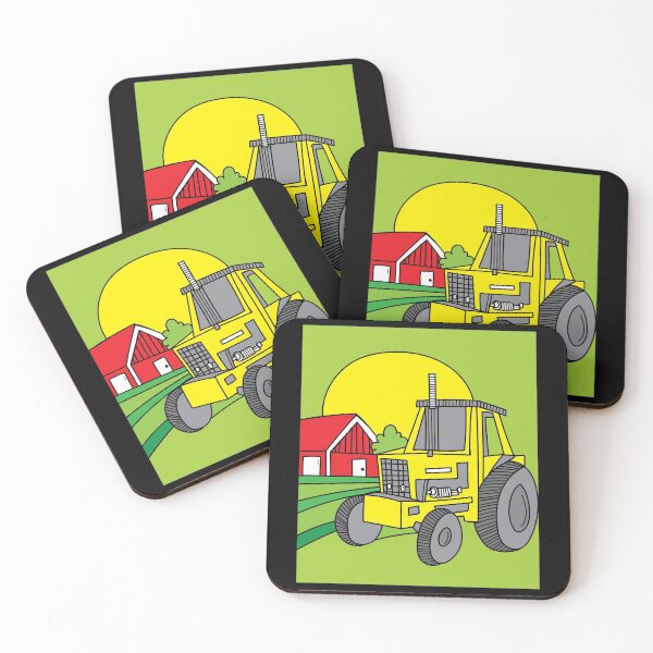 Item preview, Colorful Retro Tractor In Nature designed and sold by flofin.