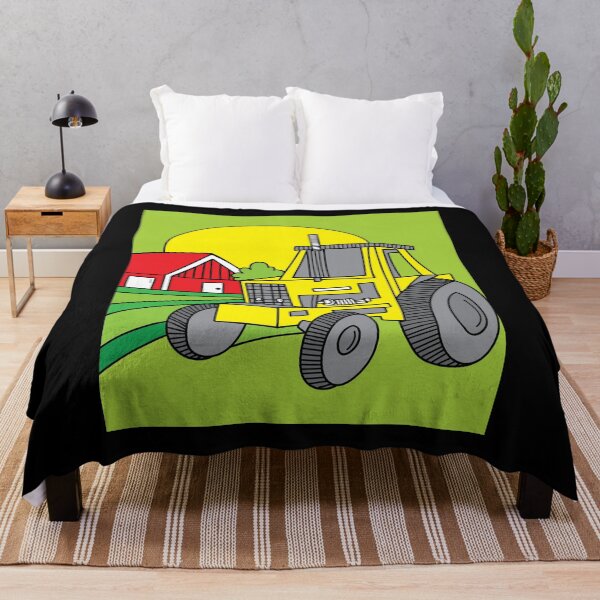 Item preview, Colorful Retro Tractor In Nature designed and sold by flofin.