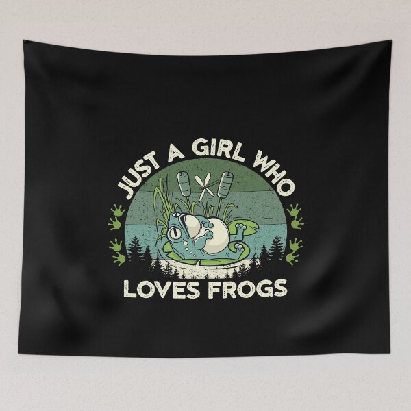 Item preview, Just a girl who loves frogs designed and sold by inkedtee.
