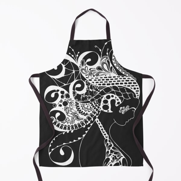 Item preview, Woman head silhouette, hairstyle design designed and sold by deeplaxman.