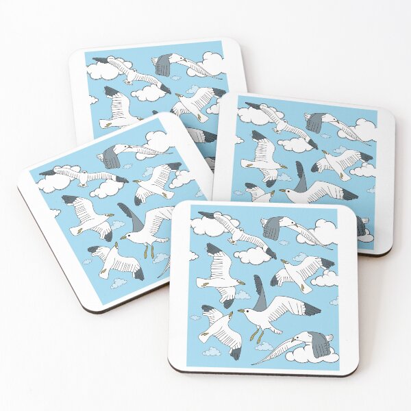 Item preview, Flying Seagulls Birds In Nature designed and sold by flofin.