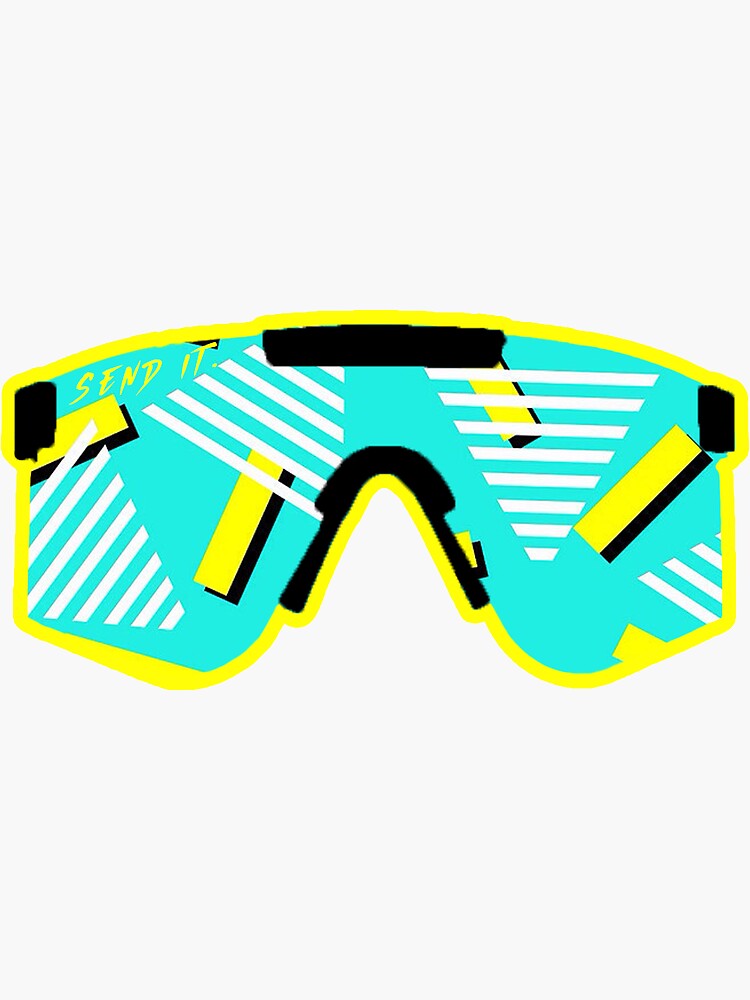 "Pit Vipers 90's Ski Goggles Sticker" Sticker for Sale by gypsywander