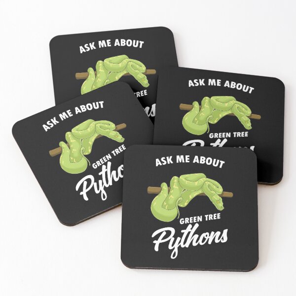 Item preview, Funny Reptile Lover Herpetologist Green Tree Python design designed and sold by jakehughes2015.