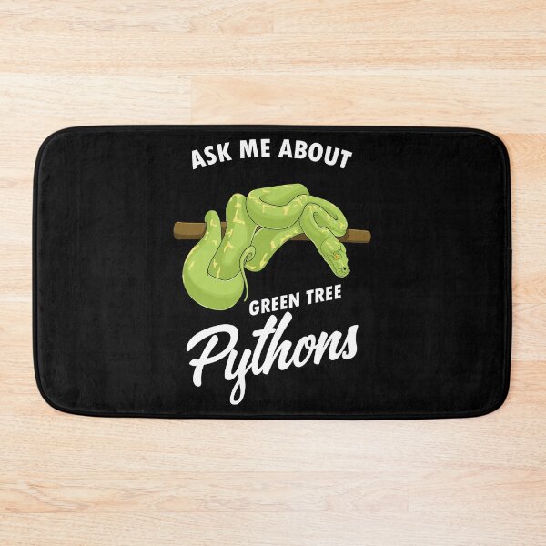 Item preview, Funny Reptile Lover Herpetologist Green Tree Python design designed and sold by jakehughes2015.