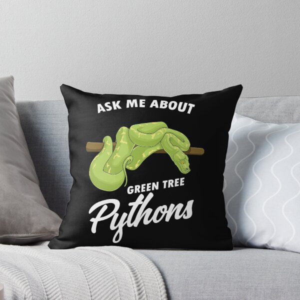 Item preview, Funny Reptile Lover Herpetologist Green Tree Python design designed and sold by jakehughes2015.