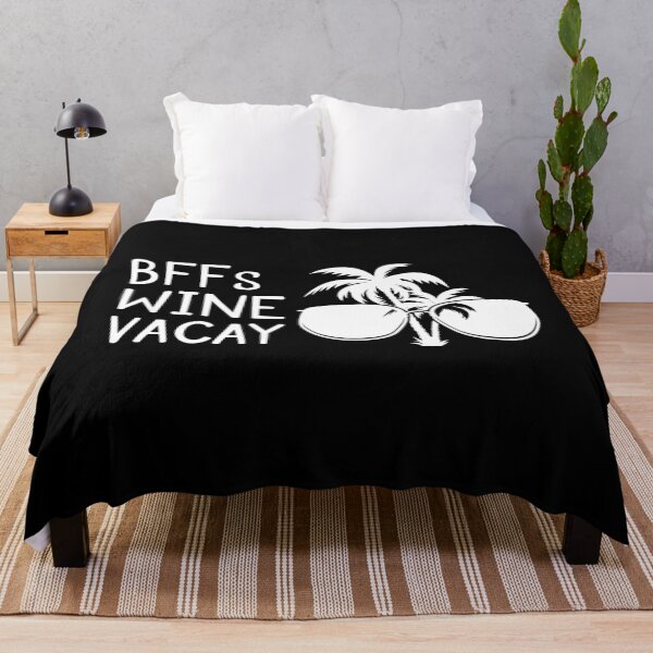 Item preview, BFFs WIne Vacay Besties Trip Best Friends Vacation print designed and sold by jakehughes2015.