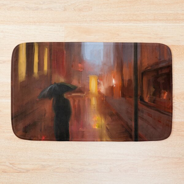 Item preview, Rainy Day Cityscape Artwork designed and sold by EmilLozev.