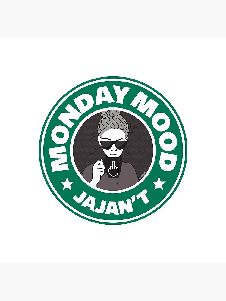 Imagen 3 de 3, Chapa con la obra Monday mood: JAJAN´T, diseñada y vendida por Nutricienta.