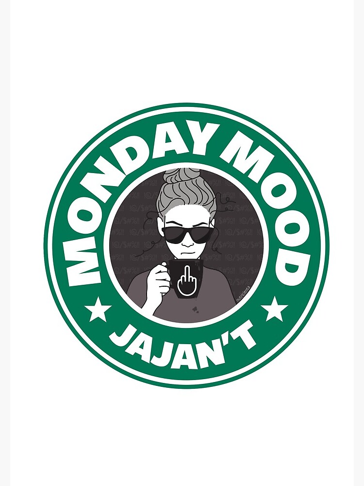 Imagen 3 de 3, Cuaderno con la obra Monday mood: JAJAN´T, diseñada y vendida por Nutricienta.