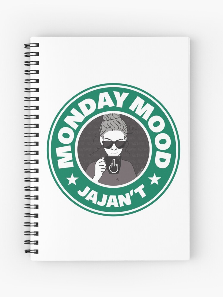 Imagen 1 de 3, Cuaderno con la obra Monday mood: JAJAN´T, diseñada y vendida por Nutricienta.