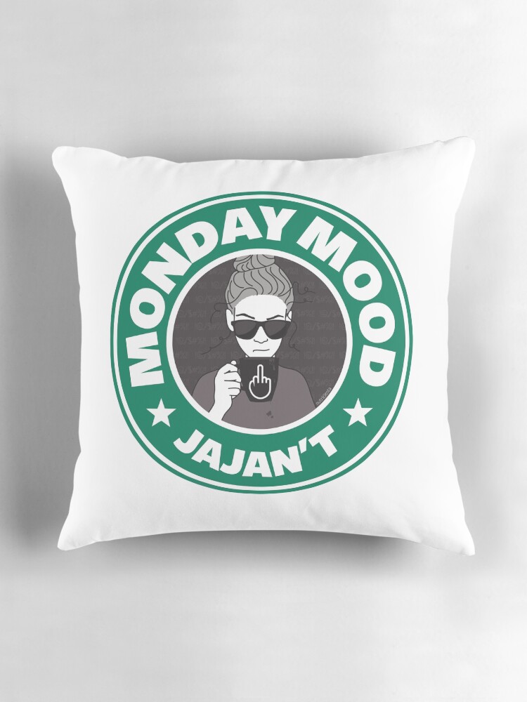 Imagen 3 de 4, Cojín con la obra Monday mood: JAJAN´T, diseñada y vendida por Nutricienta.