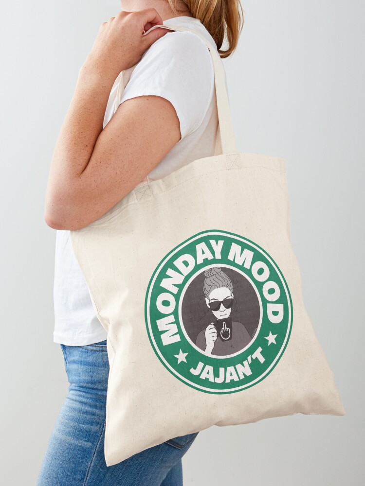 Imagen 1 de 5, Bolsa de tela con la obra Monday mood: JAJAN´T, diseñada y vendida por Nutricienta.