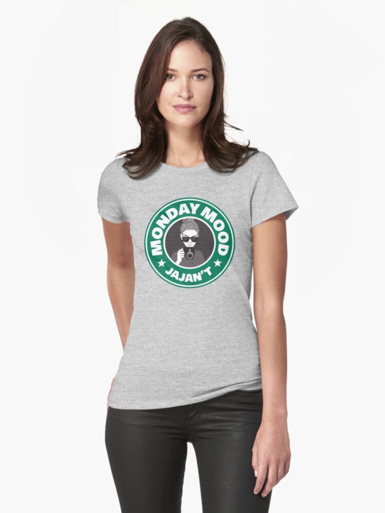 Imagen 1 de 3, Camiseta entallada con la obra Monday mood: JAJAN´T, diseñada y vendida por Nutricienta.