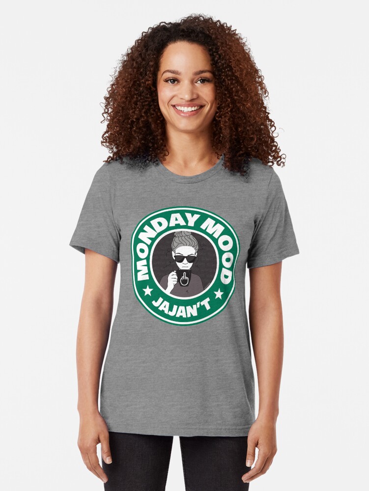 Imagen 2 de 6, Camiseta de tejido mixto con la obra Monday mood: JAJAN´T, diseñada y vendida por Nutricienta.