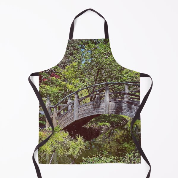 Item preview, Wooden Bridge Over Pond Surrounded by Greenery designed and sold by Superior-Prints.