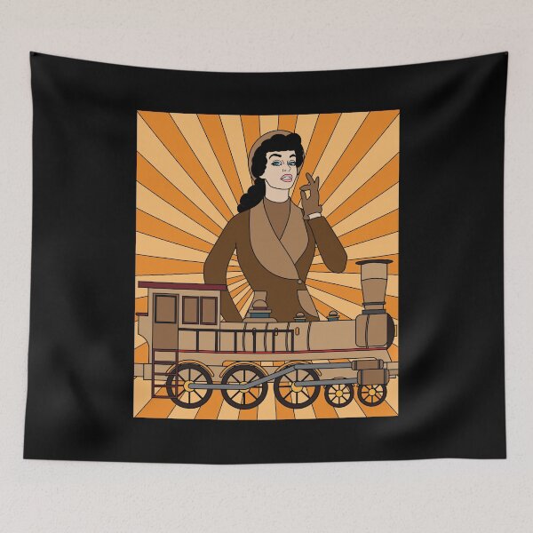 Item preview, Retro Vintage Railroad designed and sold by flofin.