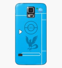 PokemonGO Team Mystic Themed Pokedex Case Hülle & Klebefolie für Samsung Galaxy