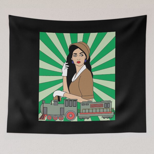 Item preview, Retro Vintage Railroad designed and sold by flofin.