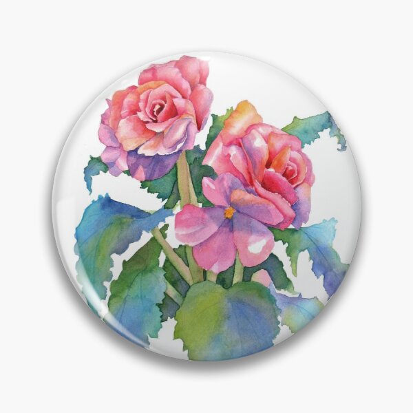 Item preview, Roseform Begonia watercolor designed and sold by Pat Yager.