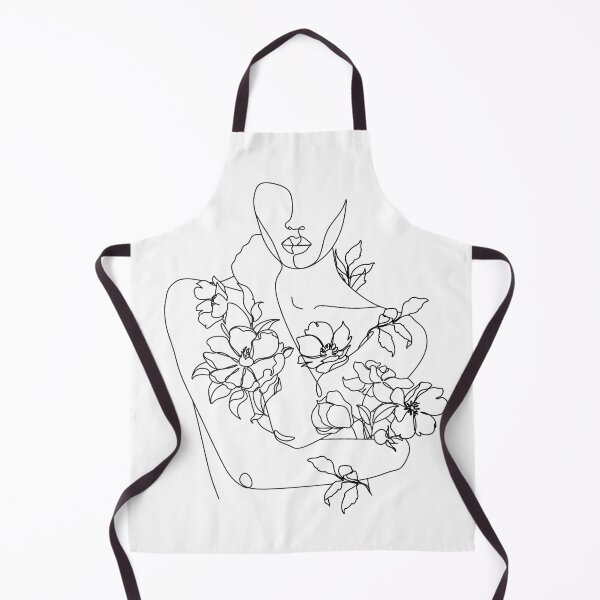 Item preview, Self love. woman hugs herself, flowers grow out Line Art Print. Woman With Flowers. Nude Line Art. designed and sold by OneLinePrint.