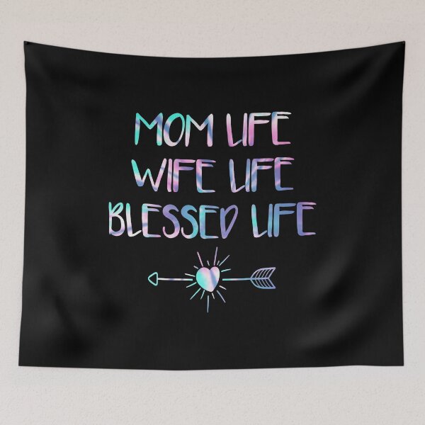 Item preview, Mom Life Wife Life Blessed Life Watercolor Funny Mother Day Gift for Wife designed and sold by Shop signer.