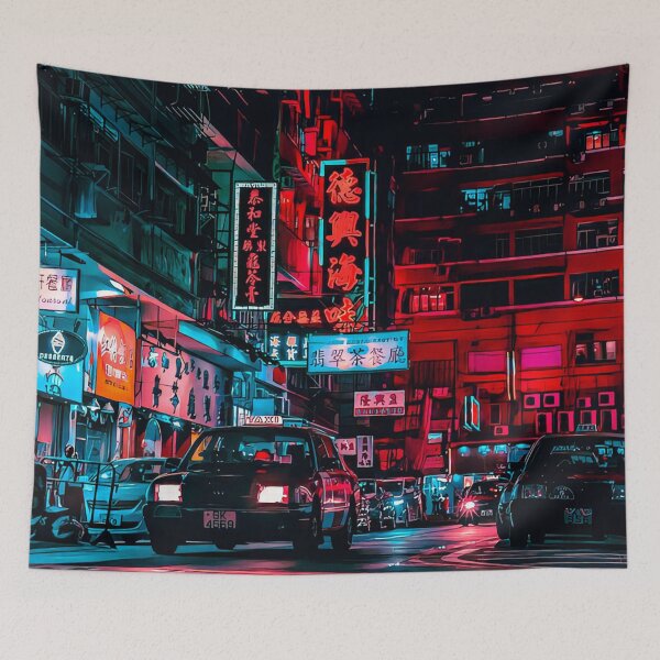 Item preview, Cyberpunk Anime Flashlight Street designed and sold by KaremaJ.