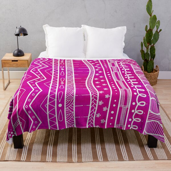 Item preview, Pattern white over 60's pink designed and sold by Epc-.