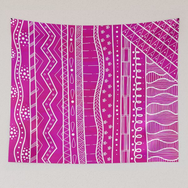 Item preview, Pattern white over 60's pink designed and sold by Epc-.