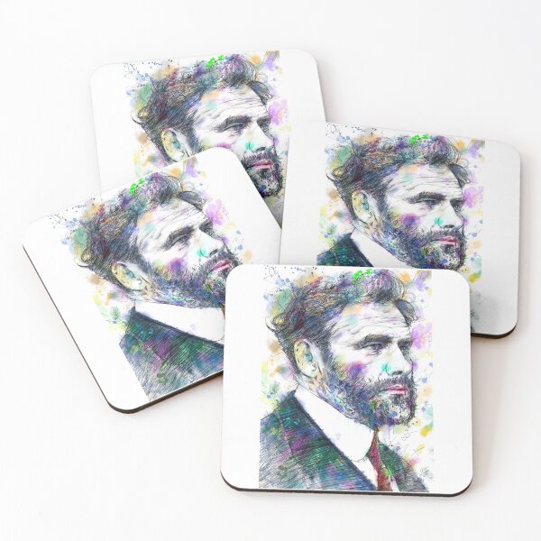 Item preview, GUSTAV KLIMT watercolor portrait designed and sold by lautir.