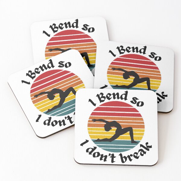 Item preview, I bend so i don't break - yoga pose silhouette designed and sold by poojapatel5.