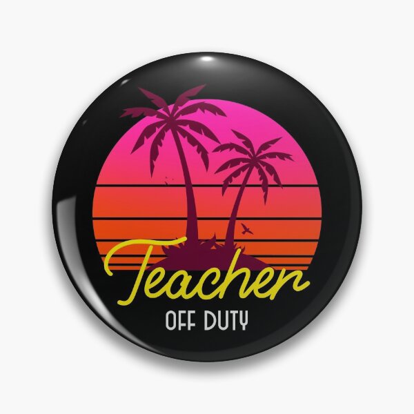Item preview, Retro Beach Sunset Teacher Off Duty designed and sold by TamGustam.