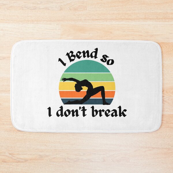 Item preview, I bend so i don't break - yoga pose silhouette designed and sold by poojapatel5.