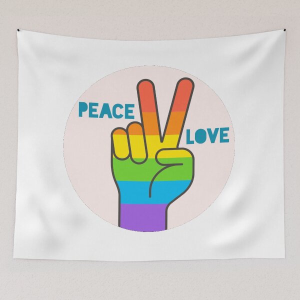 Item preview, Peace and Love  designed and sold by BubuArt.