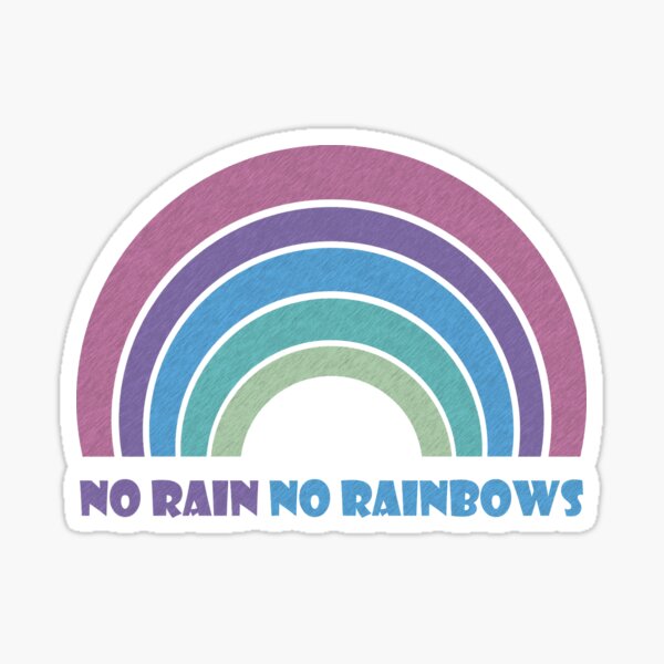 No Rain No Rainbow women's graphic tee - black