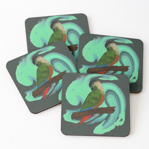 Item preview, Green Cheek Conure Sticker designed and sold by HoneyxMonkey.