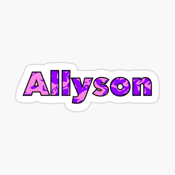 Allyson Name Stickers | Redbubble