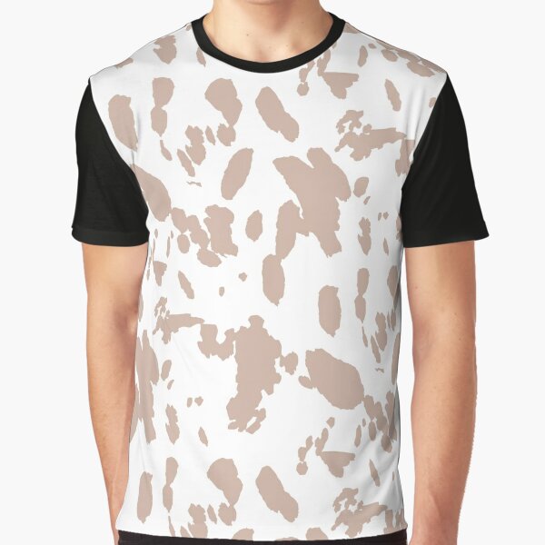 Blusa blanca con línea con estampado de leopardo - Angora Store