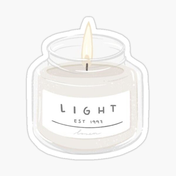 Be the Light Candle Sticker