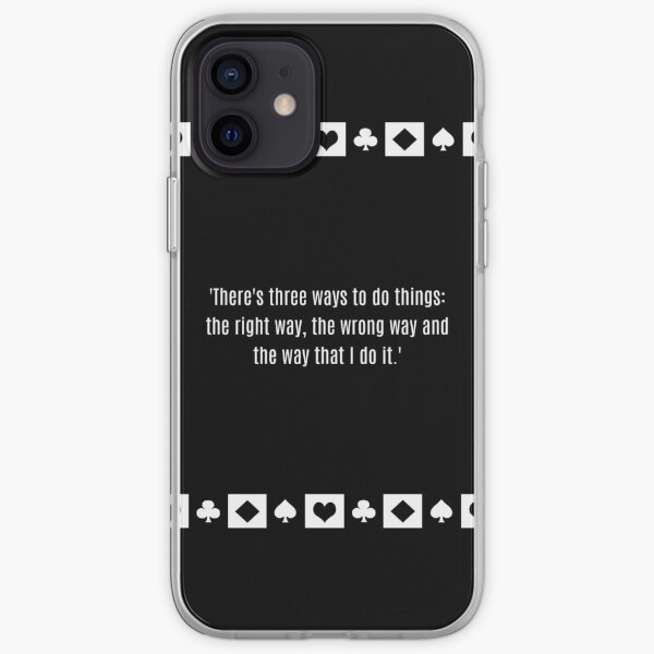 Robert De Niro Casino quote Sam Ace Rothstein iPhone Soft Case