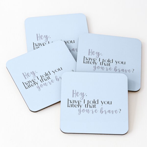 Item preview, hey have I told you lately that you're brave? | red, white and royal blue  designed and sold by Pinu92.