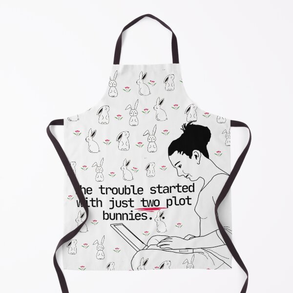 Item preview, Funny Fan Girl Writing Fanfiction Surrounded By Plot Bunnies designed and sold by StormyMuse.