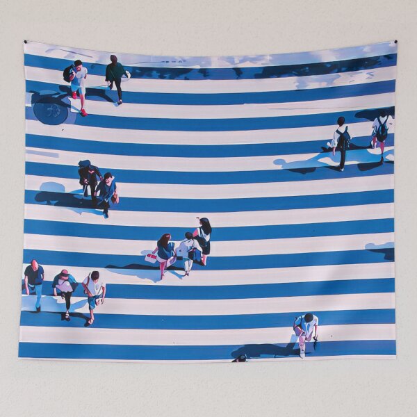 Item preview, Aesthetic Anime Pedestrian Crossing designed and sold by KaremaJ.