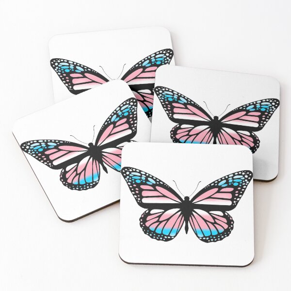 Item preview, transgender butterfly - subtle pride design designed and sold by AnneCatriona.