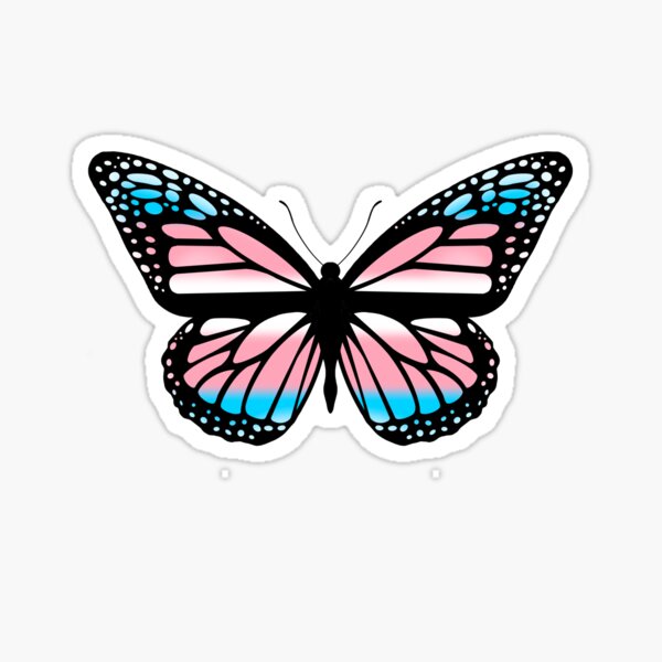 Item preview, transgender butterfly - subtle pride design designed and sold by AnneCatriona.