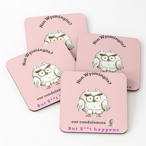 Item preview, "Condolences to non Wyomingites"  (owl) designed and sold by skoumpourdides.