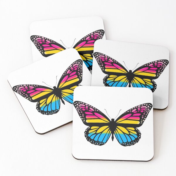Item preview, pansexual flag butterfly - subtle pride design designed and sold by AnneCatriona.