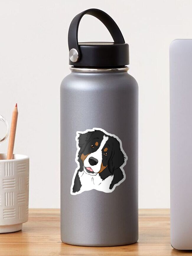Mountain Barnese Dog Print Dog with Blue Cap print Cute Dog Poster Doggy wall art Baseball dog